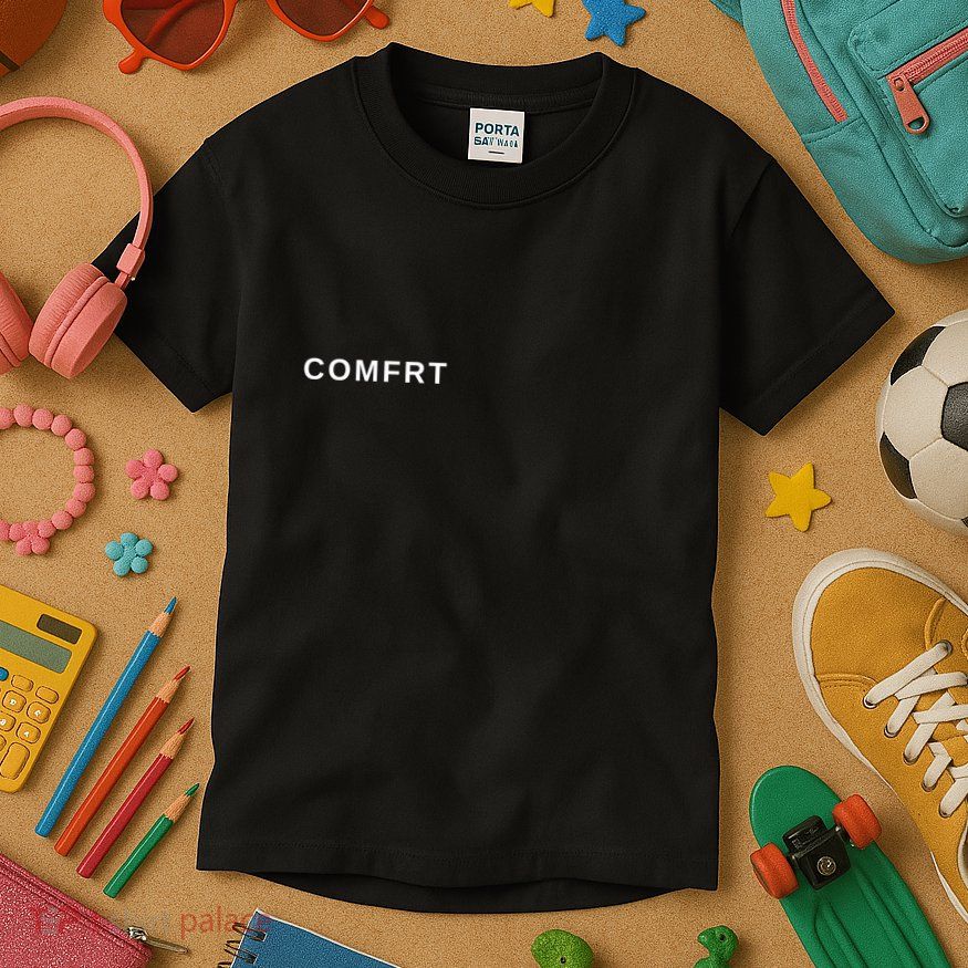 Comfrt Cosy Minimalist Design Kids T-Shirt