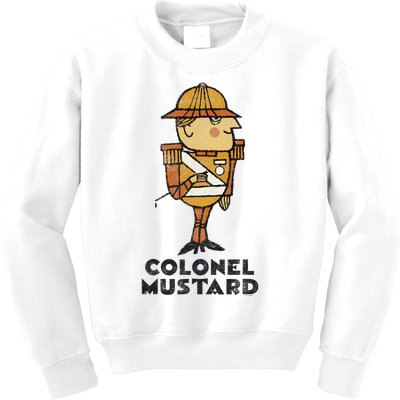 Clue Colonel Mustard Retro Poster Kids Sweatshirt