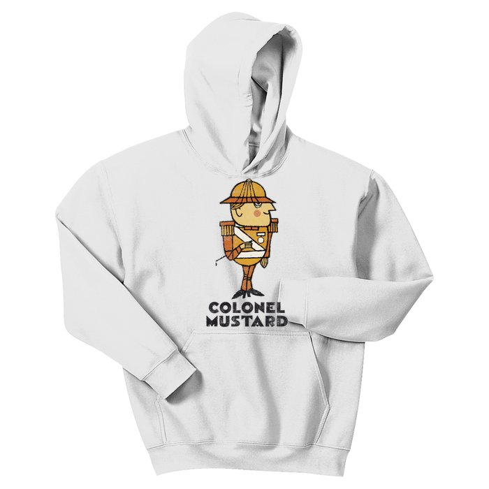 Clue Colonel Mustard Retro Poster Kids Hoodie