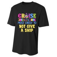 Cruise Crew Most Likely To Be Not Give A Ship Tie Dye Performance Sprint T-Shirt