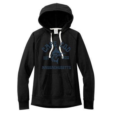 Cape Cod Massachusetts Fishing Marlin Fish Beach Boating Meaningful Gift Women's Fleece Hoodie