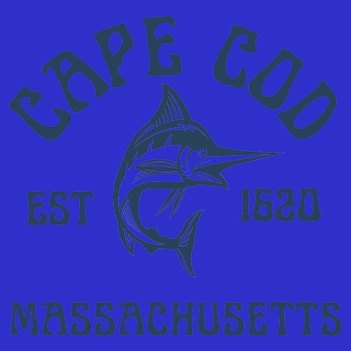 Cape Cod Massachusetts Fishing Marlin Fish Beach Boating Meaningful Gift Tall Sweatshirt