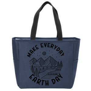 Climate Change Make Everyday Earth Day Save The Planet Zip Tote Bag