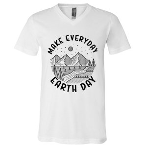 Climate Change Make Everyday Earth Day Save The Planet V-Neck T-Shirt