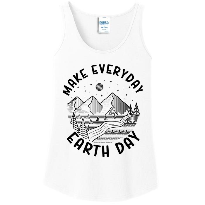 Climate Change Make Everyday Earth Day Save The Planet Ladies Essential Tank