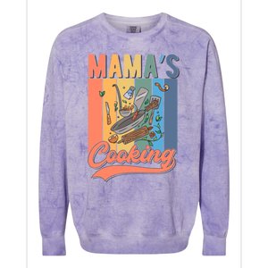 Culinary Cooking Mom Gift Mamas Cooking Gift Colorblast Crewneck Sweatshirt