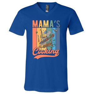 Culinary Cooking Mom Gift Mamas Cooking Gift V-Neck T-Shirt