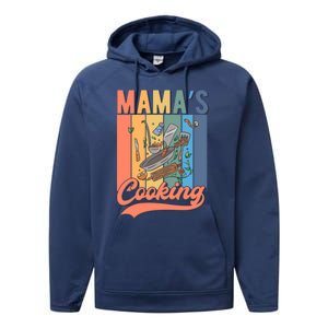 Culinary Cooking Mom Gift Mamas Cooking Gift Performance Fleece Hoodie