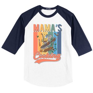 Culinary Cooking Mom Gift Mamas Cooking Gift Baseball Sleeve Shirt