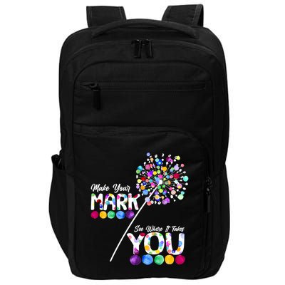Cute Colorful Make Your Mark See Where It Takes You International Dot Day Impact Tech Backpack