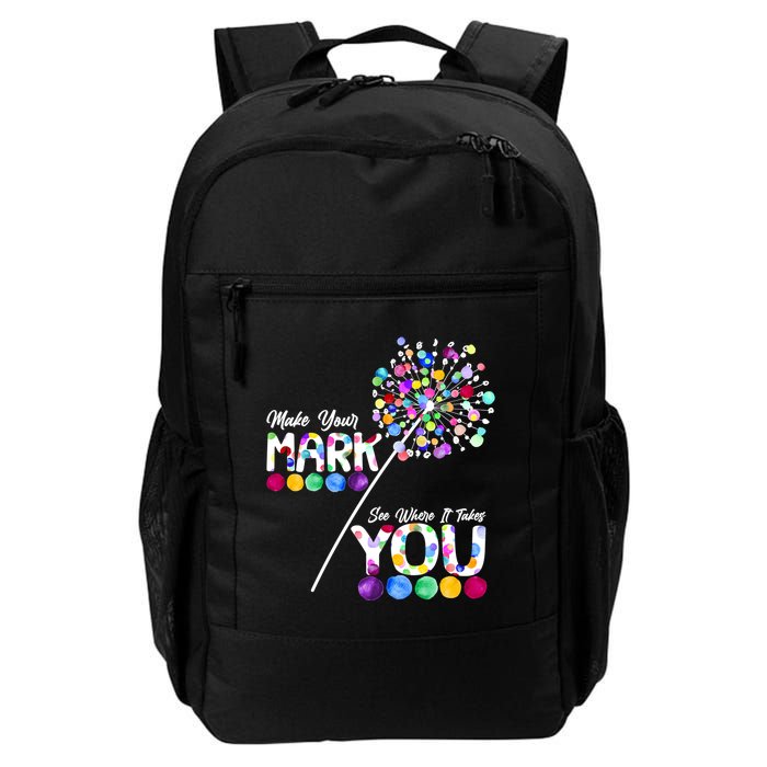 Cute Colorful Make Your Mark See Where It Takes You International Dot Day Backpack