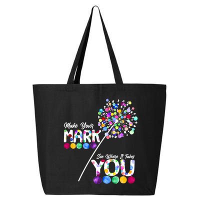 Cute Colorful Make Your Mark See Where It Takes You International Dot Day 25L Jumbo Tote