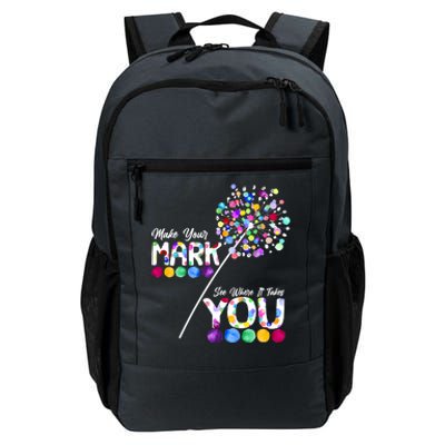 Cute Colorful Make Your Mark See Where It Takes You International Dot Day Daily Commute Backpack