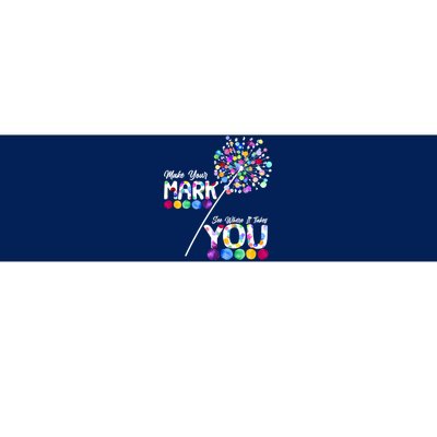 Cute Colorful Make Your Mark See Where It Takes You International Dot Day Bumper Sticker