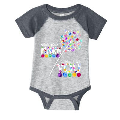 Cute Colorful Make Your Mark See Where It Takes You International Dot Day Infant Baby Jersey Bodysuit