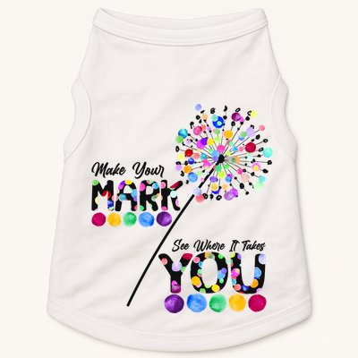 Cute Colorful Make Your Mark See Where It Takes You International Dot Day Doggie Tank