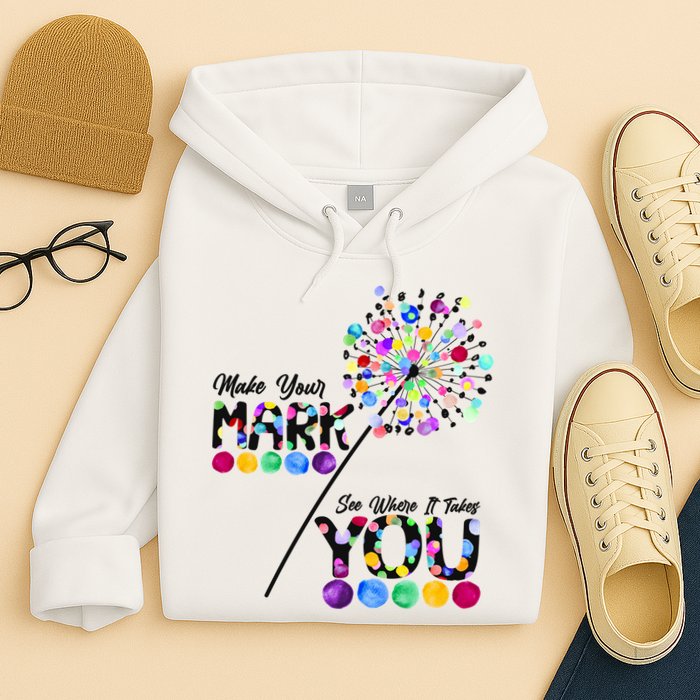 Cute Colorful Make Your Mark See Where It Takes You International Dot Day Hoodie