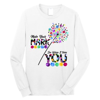 Cute Colorful Make Your Mark See Where It Takes You International Dot Day Long Sleeve Shirt