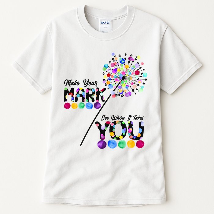 Cute Colorful Make Your Mark See Where It Takes You International Dot Day Tall T-Shirt