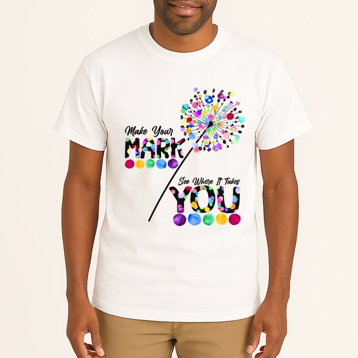 Cute Colorful Make Your Mark See Where It Takes You International Dot Day Tall T-Shirt