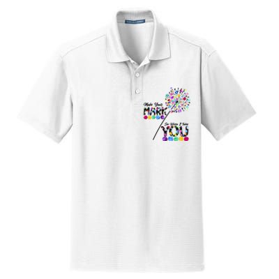 Cute Colorful Make Your Mark See Where It Takes You International Dot Day Dry Zone Grid Polo