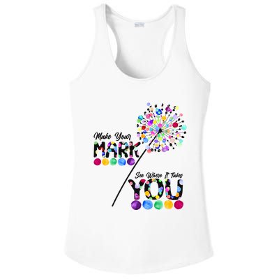 Cute Colorful Make Your Mark See Where It Takes You International Dot Day Ladies PosiCharge Competitor Racerback Tank