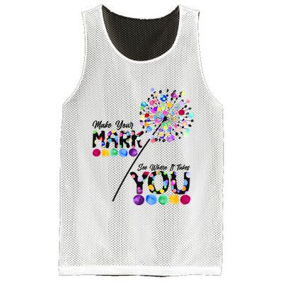 Cute Colorful Make Your Mark See Where It Takes You International Dot Day Mesh Reversible Basketball Jersey Tank