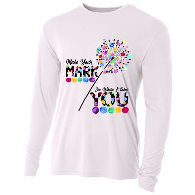 Cute Colorful Make Your Mark See Where It Takes You International Dot Day Cooling Performance Long Sleeve Crew
