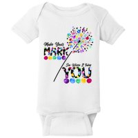 Cute Colorful Make Your Mark See Where It Takes You International Dot Day Baby Bodysuit