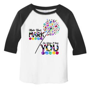 Cute Colorful Make Your Mark See Where It Takes You International Dot Day Toddler Fine Jersey T-Shirt