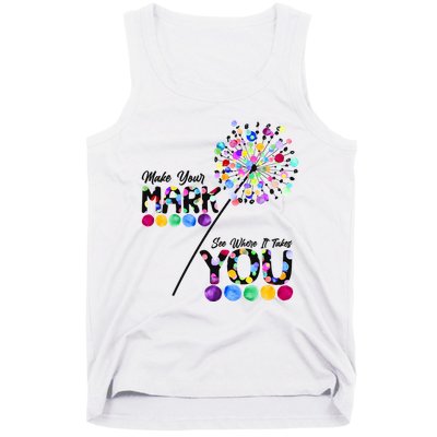 Cute Colorful Make Your Mark See Where It Takes You International Dot Day Tank Top