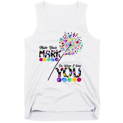 Cute Colorful Make Your Mark See Where It Takes You International Dot Day Tank Top