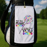 Cute Colorful Make Your Mark See Where It Takes You International Dot Day Golf Towel