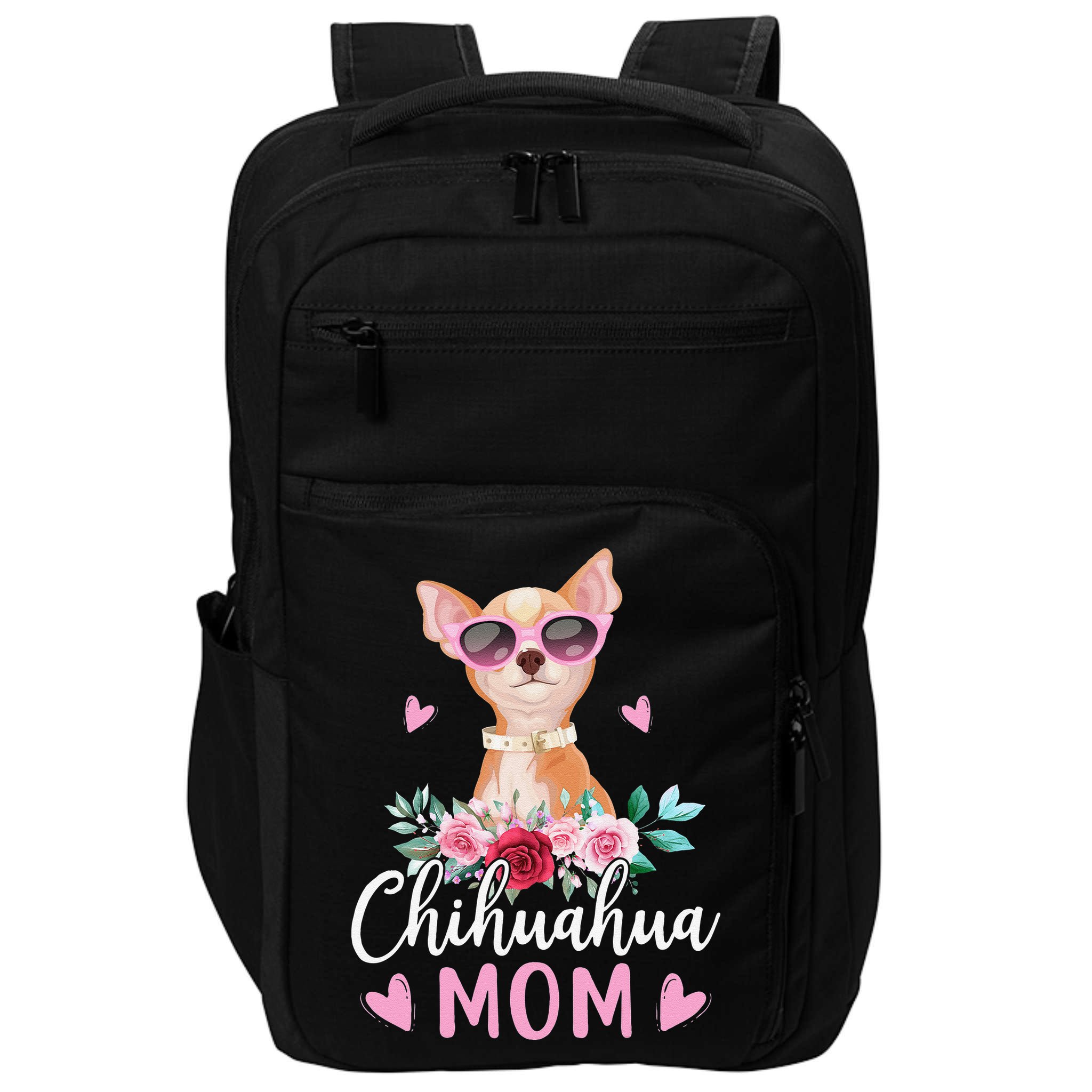 Cute Chihuahua Mom Sunglasses Flower For Chihuahua Owner Impact Tech Backpack