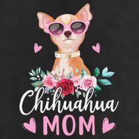 Cute Chihuahua Mom Sunglasses Flower For Chihuahua Owner 11oz C Handle Ceramic Mug