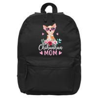 Cute Chihuahua Mom Sunglasses Flower For Chihuahua Owner 16 in Basic Backpack