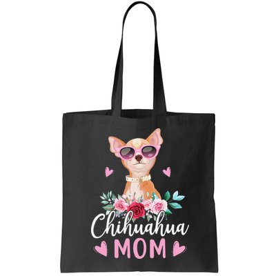 Cute Chihuahua Mom Sunglasses Flower For Chihuahua Owner Bag