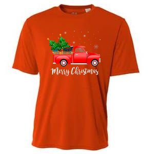 Cane Corso Mastiff Red Truck Christmas Tree Xmas Dog Lover Gift Cooling Performance Crew T-Shirt