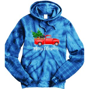 Cane Corso Mastiff Red Truck Christmas Tree Xmas Dog Lover Gift Tie Dye Hoodie