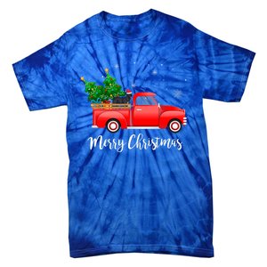 Cane Corso Mastiff Red Truck Christmas Tree Xmas Dog Lover Gift Tie-Dye T-Shirt