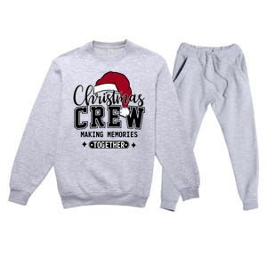 Christmas Crew Making Memories Together Matching Family Premium Crewneck Sweatsuit Set