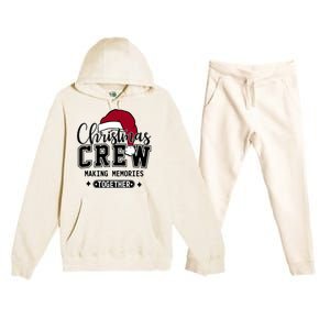 Christmas Crew Making Memories Together Matching Family Premium Hooded Sweatsuit Set