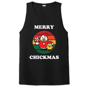 Cute Chicken Merry Chickmas Funny Xmas Pet Baby Chick Family Gift PosiCharge Competitor Tank