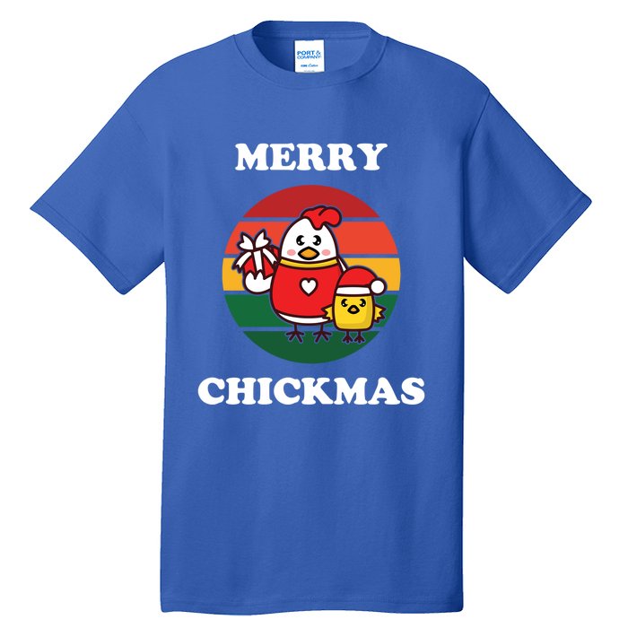 Cute Chicken Merry Chickmas Funny Xmas Pet Baby Chick Family Gift Tall T-Shirt