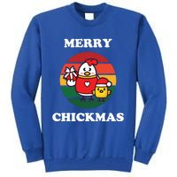 Cute Chicken Merry Chickmas Funny Xmas Pet Baby Chick Family Gift Tall Sweatshirt