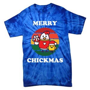 Cute Chicken Merry Chickmas Funny Xmas Pet Baby Chick Family Gift Tie-Dye T-Shirt