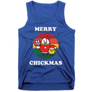 Cute Chicken Merry Chickmas Funny Xmas Pet Baby Chick Family Gift Tank Top