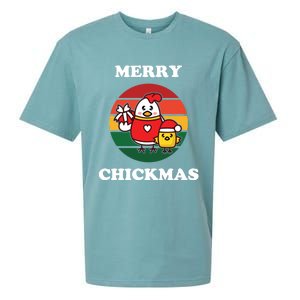 Cute Chicken Merry Chickmas Funny Xmas Pet Baby Chick Family Gift Sueded Cloud Jersey T-Shirt