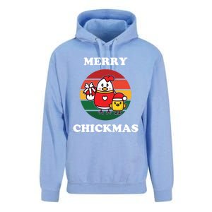 Cute Chicken Merry Chickmas Funny Xmas Pet Baby Chick Family Gift Unisex Surf Hoodie