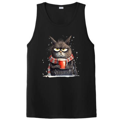 Christmas Cat Mulled Wine PosiCharge Competitor Tank